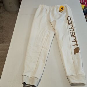 Carhartt Kids Cream Joggers Size XL 18/20, NWT